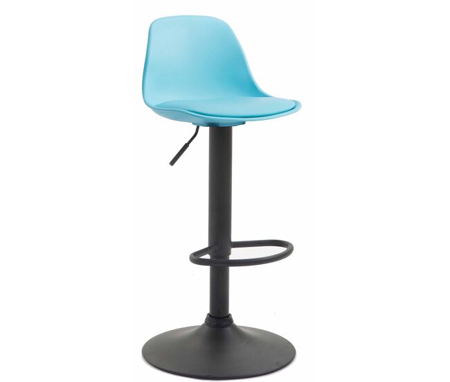 Taburete kiel estructura de plástico & asiento de polipiel 43x39x82-104 cm