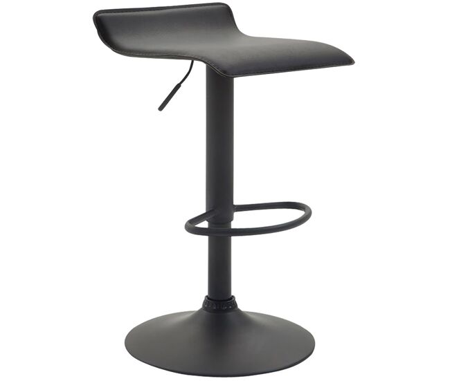Taburete de bar dyn v2 tapizado en cuero sintético 39x36x63-84 cm