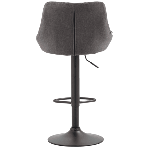 Taburete De Bar Lazio Tapizado En Tela Gris 49X46X83 cm