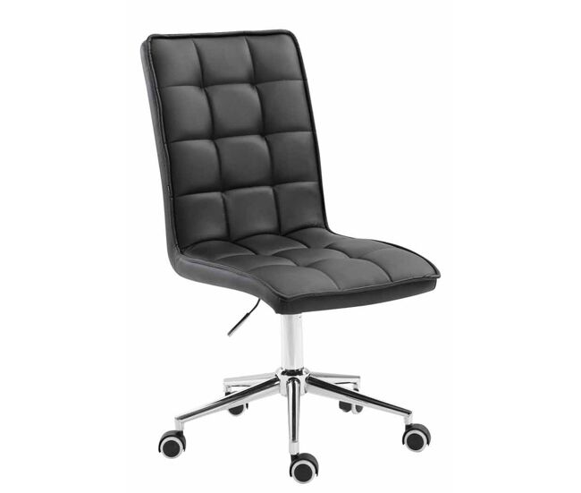 Taburete peking v2 simil cuero negro 61x43x90 cm