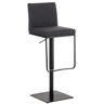 Taburete de bar Funda de tela Panamá Gris oscuro 44X42X86 cm
