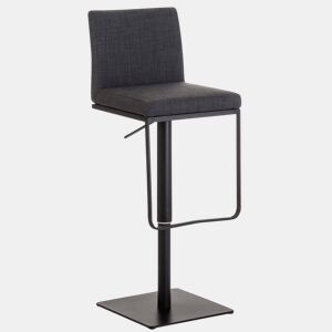 Taburete de bar Funda de tela Panamá Gris oscuro 44X42X86 cm