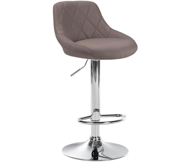 Taburete de bar lazio tapizado en tela 49x46x83-104