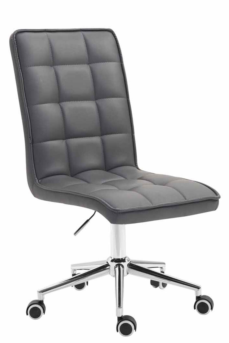 Taburete peking v2 simil cuero gris 61x43x90 cm