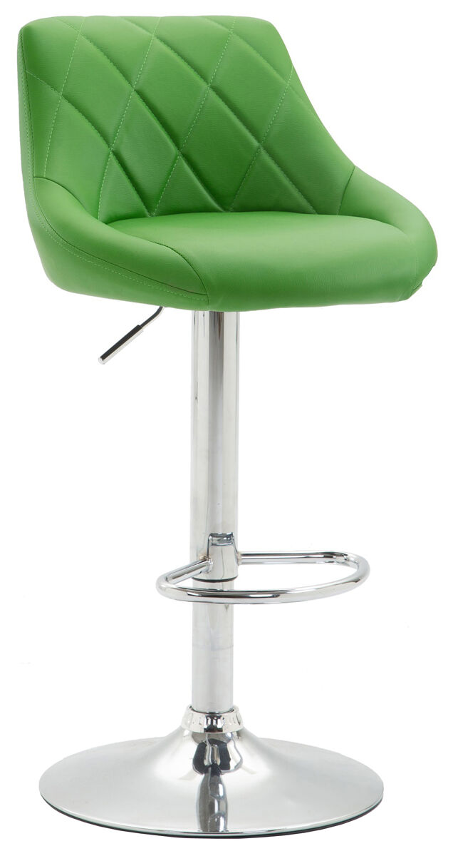 Taburete de bar lazio tapizado en simil cuero 49x46x83-104 cm