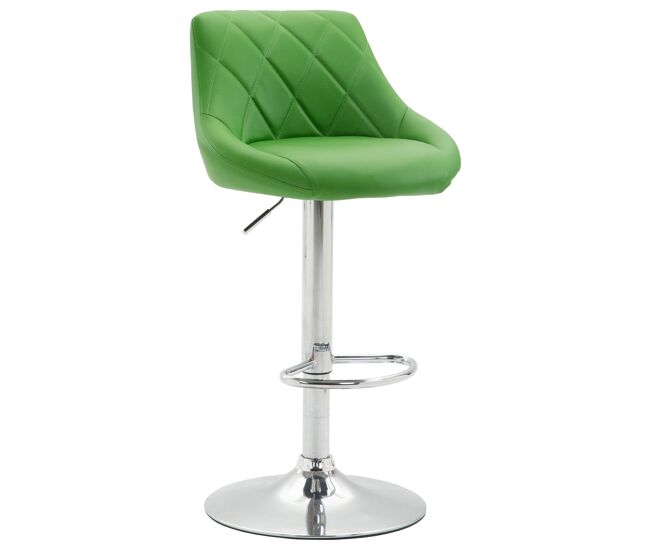 Taburete de bar lazio tapizado en simil cuero 49x46x83-104 cm