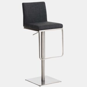 Taburete de bar Funda de tela Panamá Gris oscuro 44X42X86 cm
