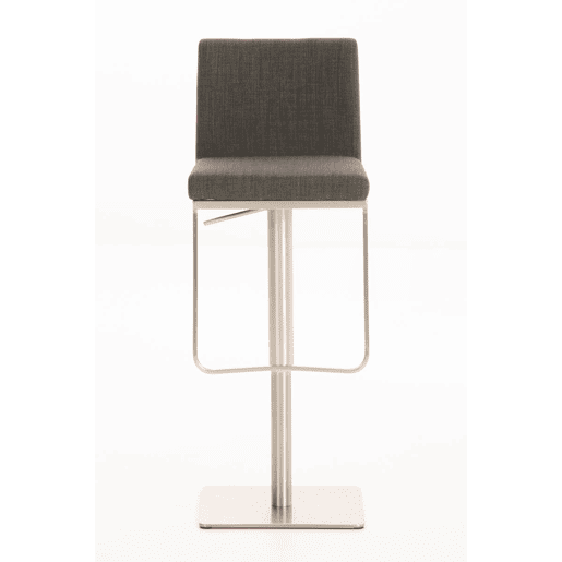 Taburete de bar Funda de tela Panamá Gris oscuro 44X42X86 cm