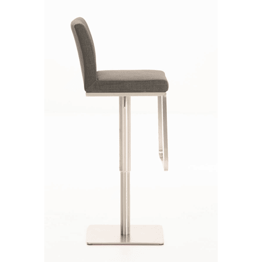 Taburete de bar Funda de tela Panamá Gris oscuro 44X42X86 cm