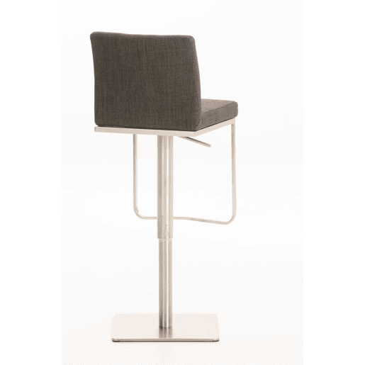 Taburete de bar Funda de tela Panamá Gris oscuro 44X42X86 cm
