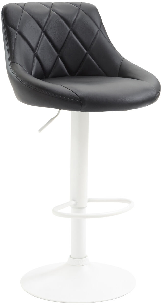 Taburete de bar lazio tapizado en simil cuero 49x46x83-104 cm