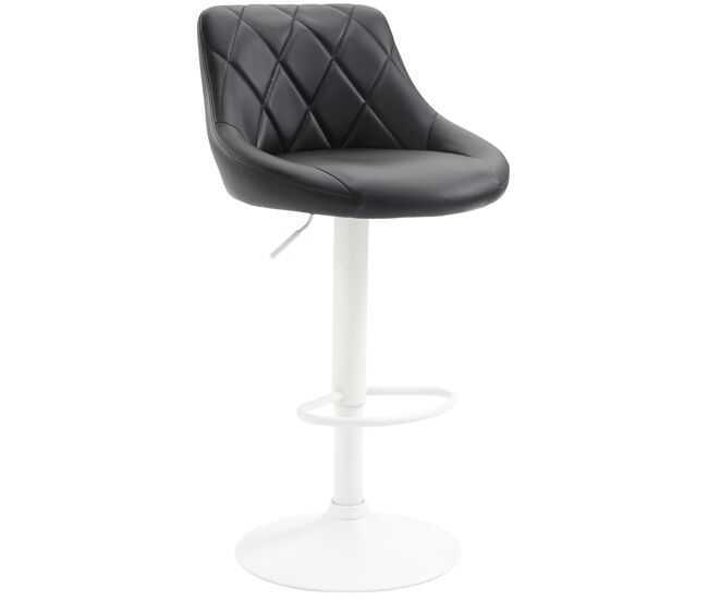 Taburete de bar lazio tapizado en simil cuero 49x46x83-104 cm