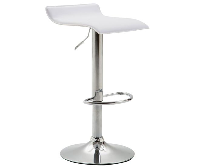 Taburete de bar dyn v2 tapizado en cuero sintético 39x36x63-84 cm