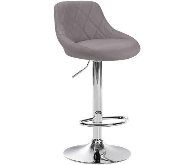 Taburete de bar lazio tapizado en tela 49x46x83-104