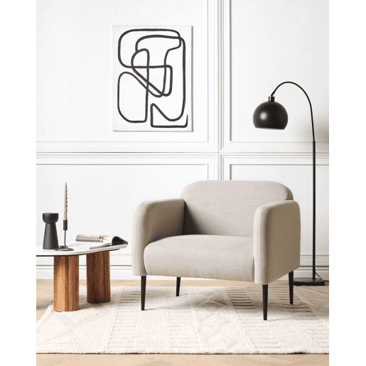 Poltrona STOUBY Linho Taupe