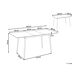 Beliani Mesa de comedor extensible GELANDA Beliani Mesa de comedor extensible GELANDA Gris