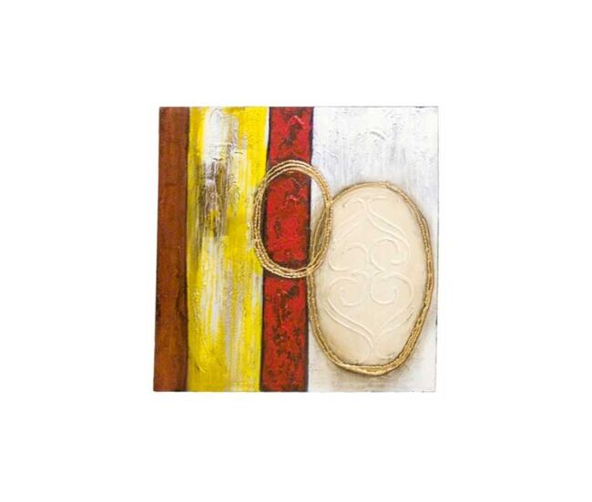 Cuadro decorativo para salón o dormitorio|con motivo espejo|multicolor|diseño abstracto