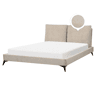 Cama Bombazine MELLE 160 x 200 cm Taupe