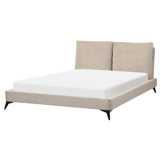 Cama Bombazine MELLE 160 x 200 cm Taupe Cama Bombazine MELLE 160 x 200 cm Taupe