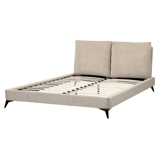 Cama Bombazine MELLE 160 x 200 cm Taupe Cama Bombazine MELLE 160 x 200 cm Taupe