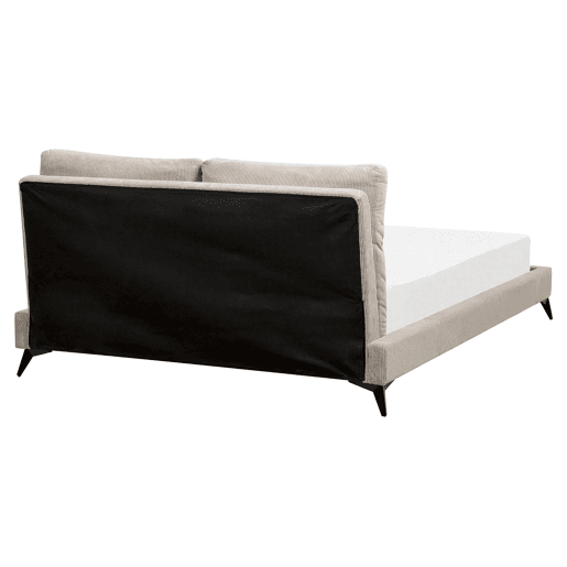 Cama Bombazine MELLE 160 x 200 cm Taupe Cama Bombazine MELLE 160 x 200 cm Taupe