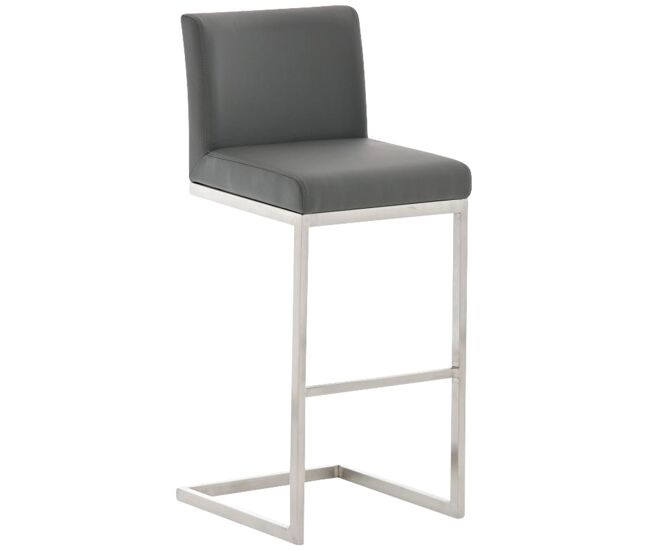 Taburete de bar en estilo cantiléver paros en polipiel /símil cuero 48x42x104 cm