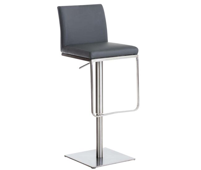 Taburete panama en cuero sintético fino 44x42x86-109 cm