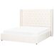 Beliani Cama con almacenaje Terciopelo LUBBON 190x217 Beliani Cama con almacenaje Terciopelo LUBBON 190x217 Blanco/ Beige
