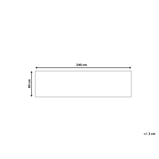 Tapete ARITAS Preto 80 x 240 cm