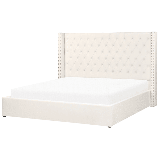 Beliani Cama baú Veludo LUBBON