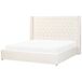 Beliani Cama con almacenaje Terciopelo LUBBON 210x217 Beliani Cama con almacenaje Terciopelo LUBBON 210x217 Blanco/ Beige