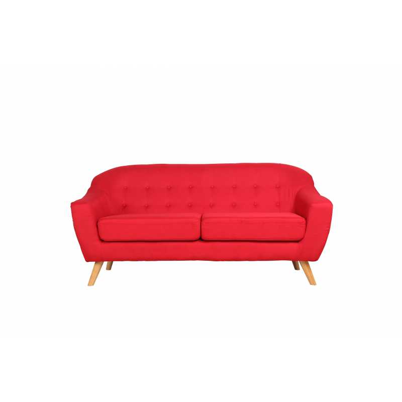 Sofa 3 plazas marte (color: rojo)