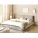 Beliani Cama de agua Pana VINAY 196x233 Beliani Cama de agua Pana VINAY 196x233 Beige