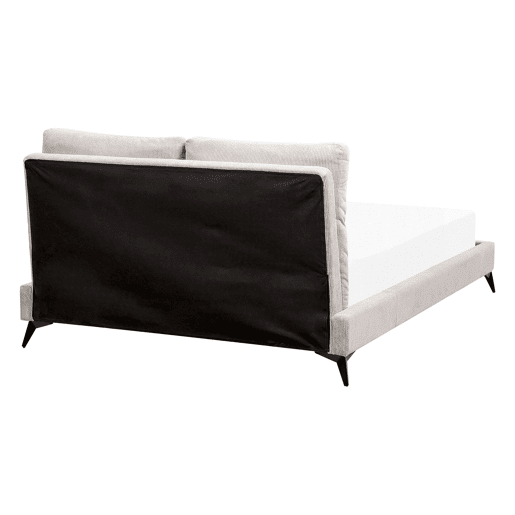 Cama Bombazine MELLE 140 x 200 cm Creme claro