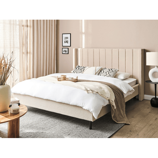 Beliani Cama Bouclé VILLETTE Beliani Cama Bouclé VILLETTE