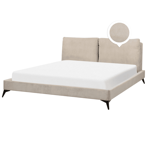 Cama Bombazine MELLE 180 x 200 cm Taupe