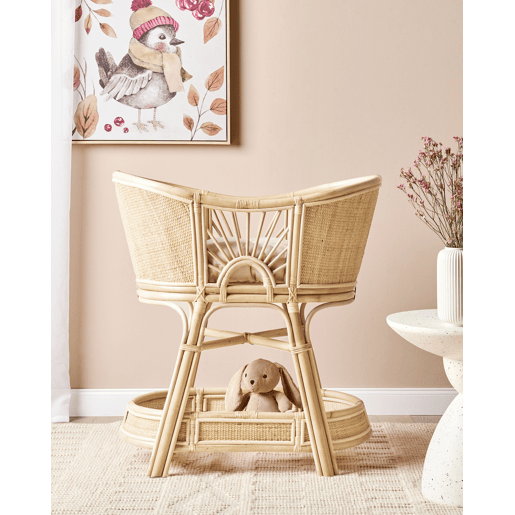 Berço Rattan LAGRASSE 50 x 70 cm Natural