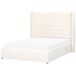 Beliani Cama con almacenaje Terciopelo LUBBON 170x217 Beliani Cama con almacenaje Terciopelo LUBBON 170x217 Blanco/ Beige
