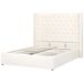 Beliani Cama con almacenaje Terciopelo LUBBON 170x217 Beliani Cama con almacenaje Terciopelo LUBBON 170x217 Blanco/ Beige