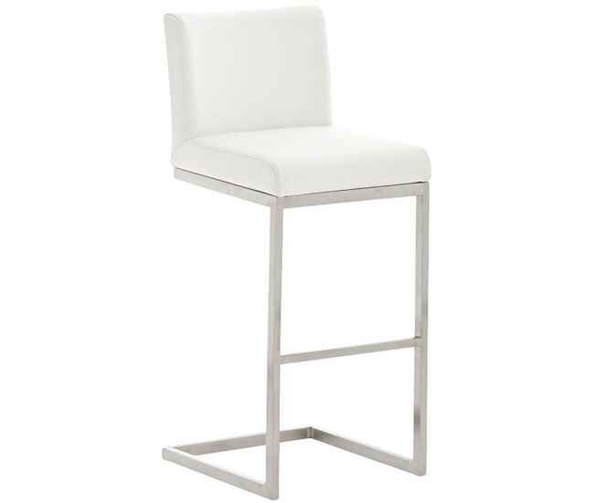 Taburete de bar en estilo cantiléver paros en polipiel /símil cuero 48x42x104 cm
