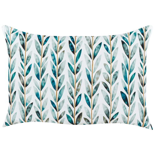 Conjunto de 2 almofadas de jardim LOANO Padrão de plantas 40 x 60 cm Verde