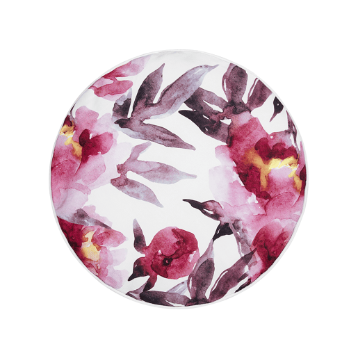 Conjunto de 2 almofadas de jardim LANROSSO Padrão floral 40 x 40 cm Rosa