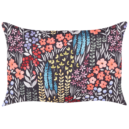 Conjunto de 2 almofadas de jardim CASTELARO Padrão floral 40 x 60 cm Multicolor