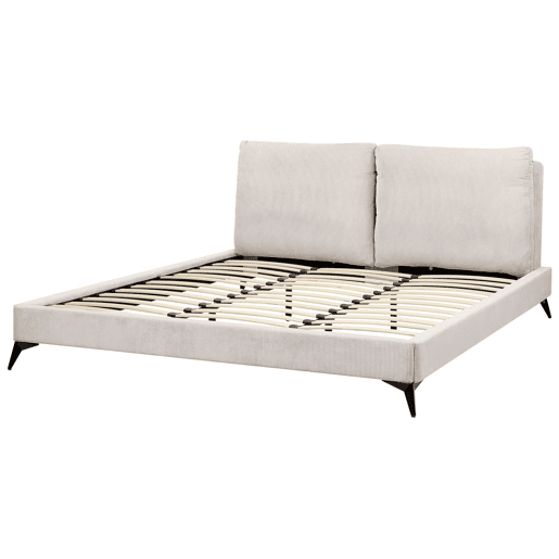 Cama Bombazine MELLE 180 x 200 cm Creme claro