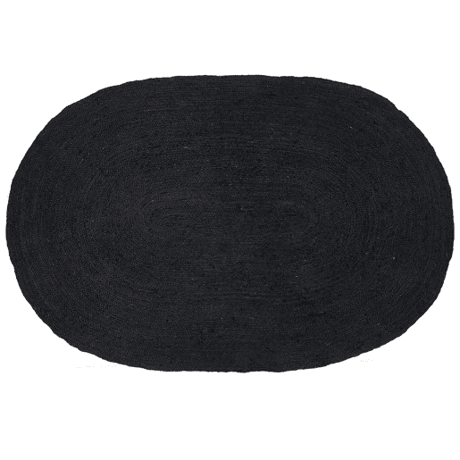 Tapete DEMIRCI Preto 160 x 230 cm Juta