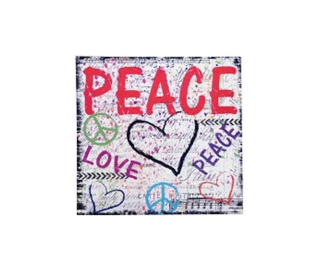 Cuadro peace corazon