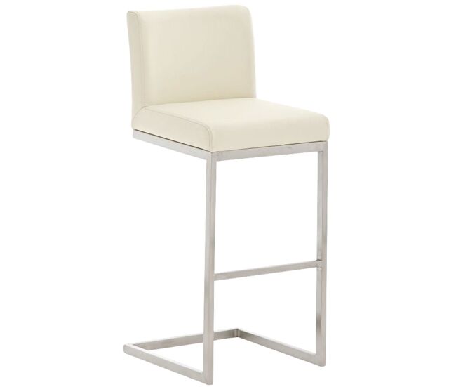 Taburete de bar en estilo cantiléver paros en polipiel /símil cuero 48x42x104 cm