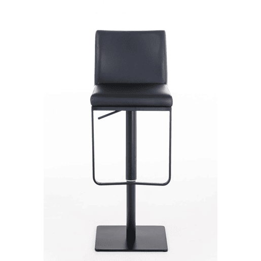 Taburete de bar Panamá con revestimiento de polipiel Simil cuero Negro 44X42X86 cm