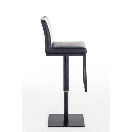 Taburete de bar Panamá con revestimiento de polipiel Simil cuero Negro 44X42X86 cm