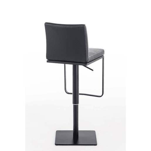 Taburete de bar Panamá con revestimiento de polipiel Simil cuero Negro 44X42X86 cm